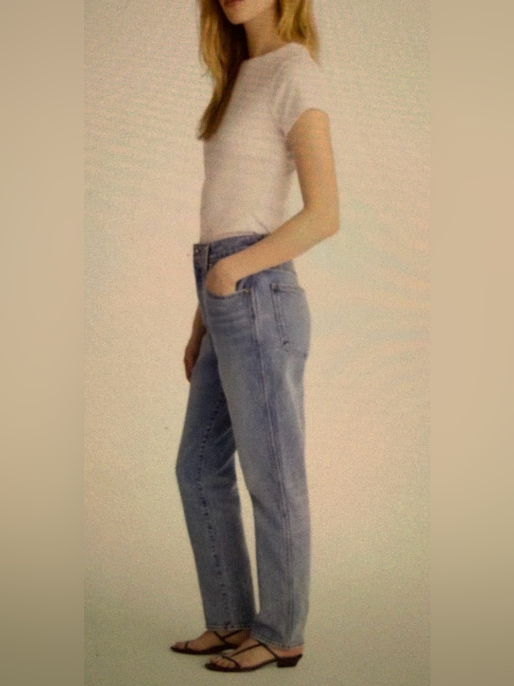 Madewell Straight Leg Denim Jeans in Blue size 31